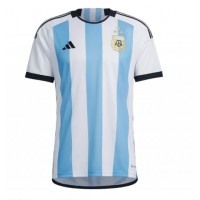 Koszulka piłkarska Argentyna Strój Domowy MŚ 2022 tanio Krótki Rękaw
